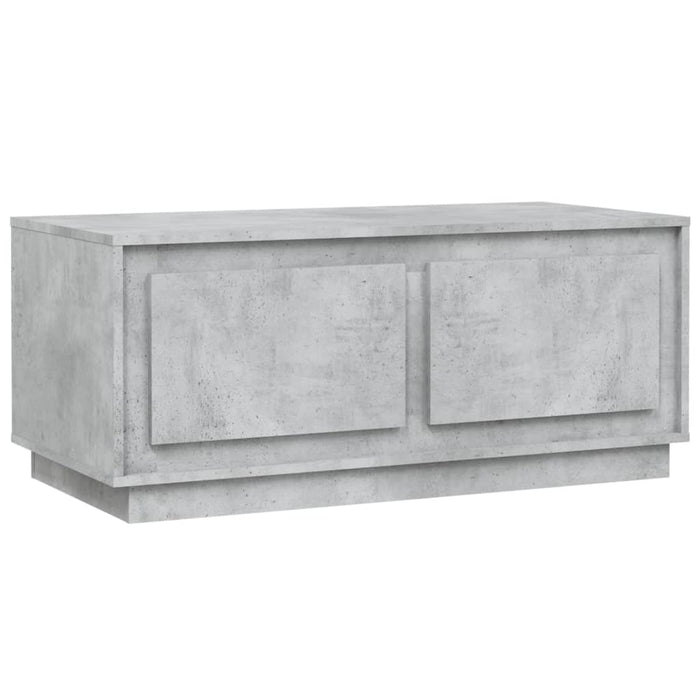 Coffee Table Concrete Grey 102X50X44 Cm Engineered Wood Noknnb