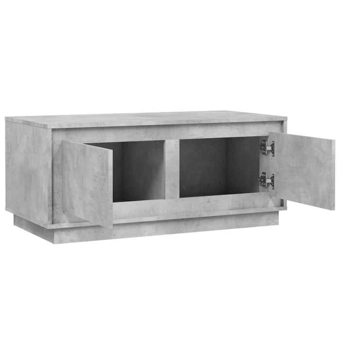 Coffee Table Concrete Grey 102X50X44 Cm Engineered Wood Noknnb