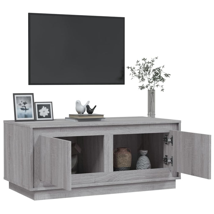 Coffee Table Grey Sonoma 102X50X44 Cm Engineered Wood Noknnx