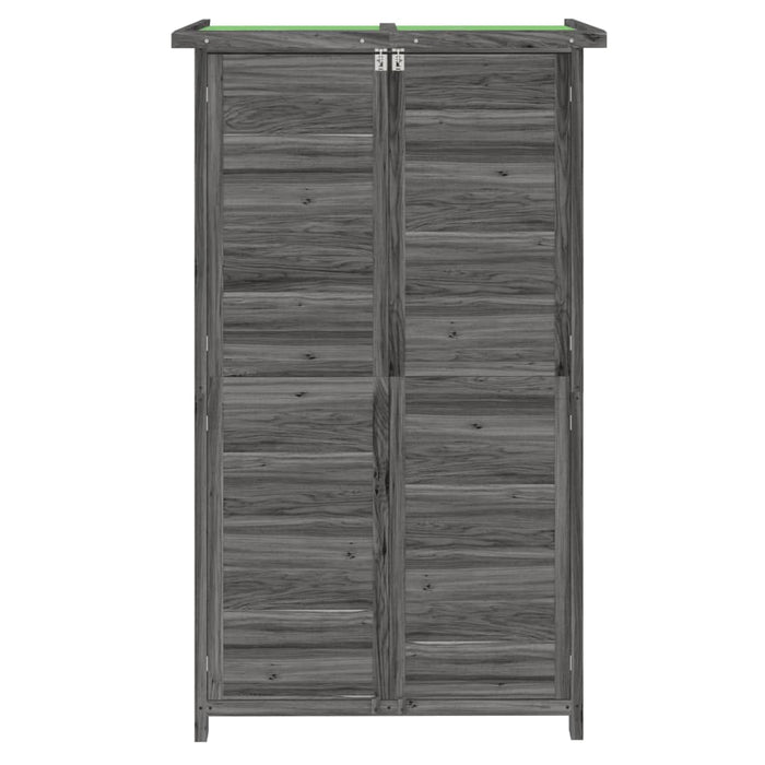 Garden Tool Shed Grey 83X57X140 Cm Solid Wood Pine Oixxao