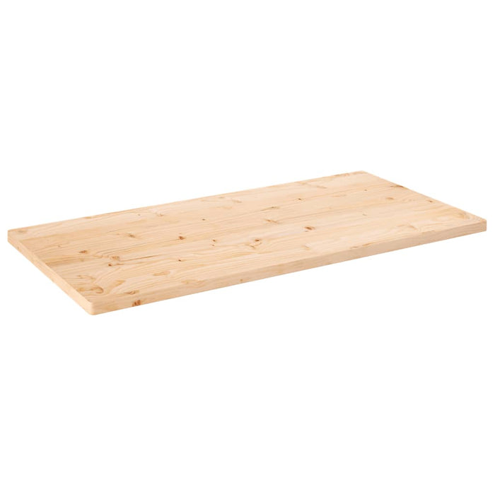 Table Top 110X55X2.5 Cm Solid Wood Pine Rectangular Nxaaob