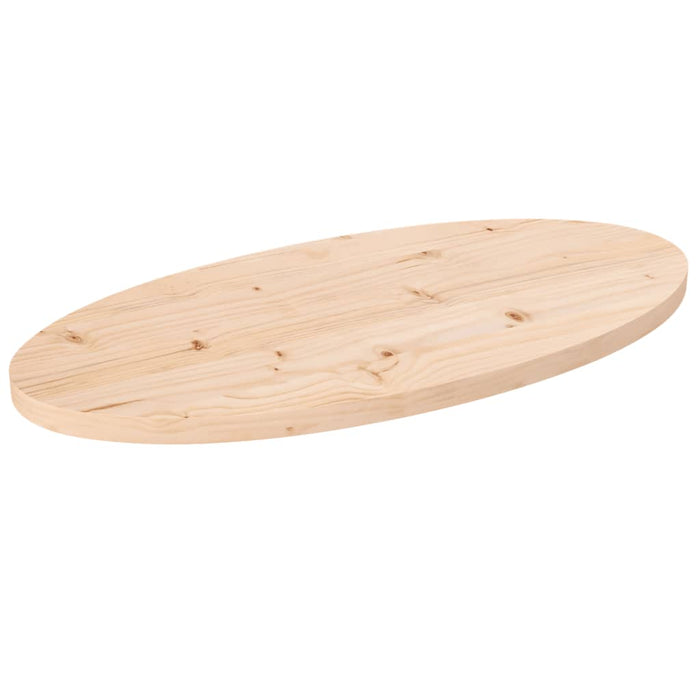 Table Top 70X35X2.5 Cm Solid Wood Pine Oval Nxatop