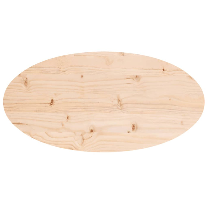 Table Top 70X35X2.5 Cm Solid Wood Pine Oval Nxatop