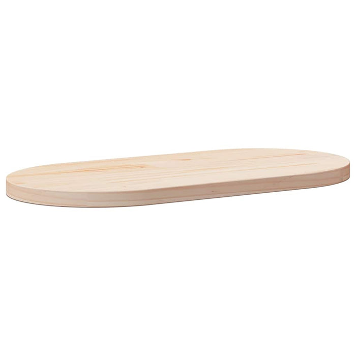 Table Top 60X30X2.5 Cm Solid Wood Pine Oval Nxatab