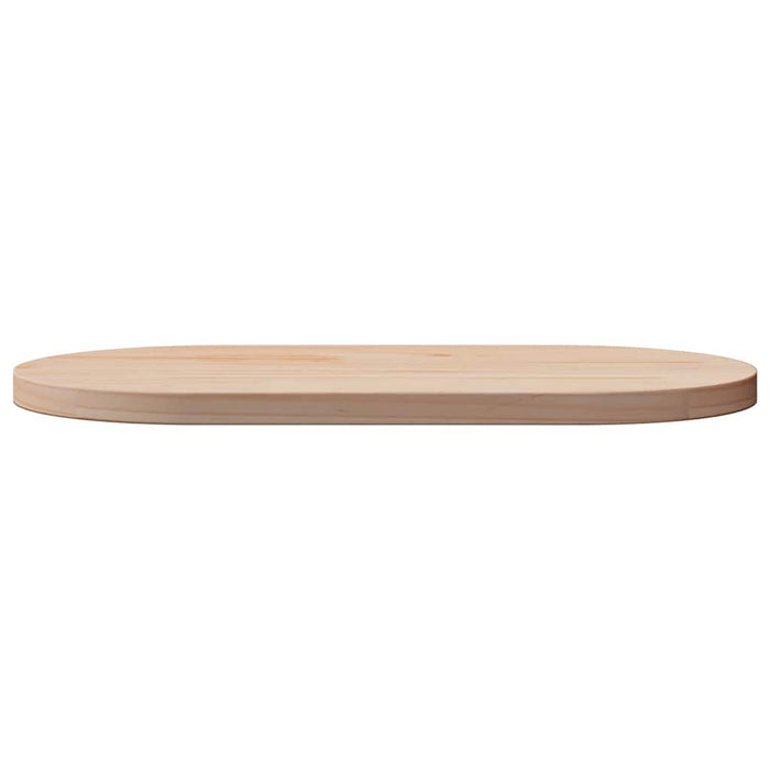 Table Top 60X30X2.5 Cm Solid Wood Pine Oval Nxatab