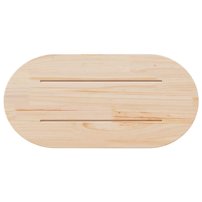 Table Top 60X30X2.5 Cm Solid Wood Pine Oval Nxatab