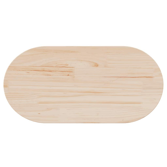 Table Top 60X30X2.5 Cm Solid Wood Pine Oval Nxatab