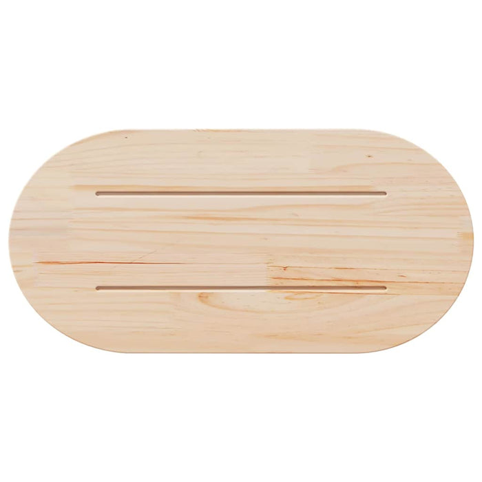 Table Top 70X35X2.5 Cm Solid Wood Pine Oval Nxatap