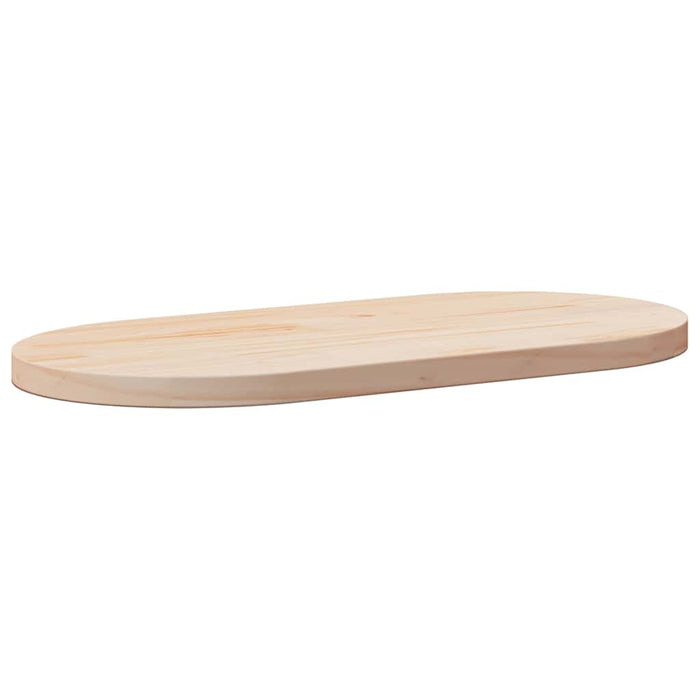 Table Top 80X40X2.5 Cm Solid Wood Pine Oval Nxatpb