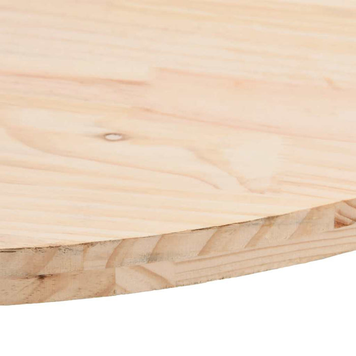 Table Top 80X40X2.5 Cm Solid Wood Pine Oval Nxatpb