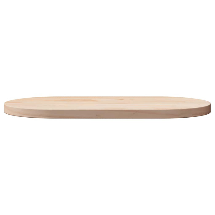 Table Top 90X45X2.5 Cm Solid Wood Pine Oval Nxatpp
