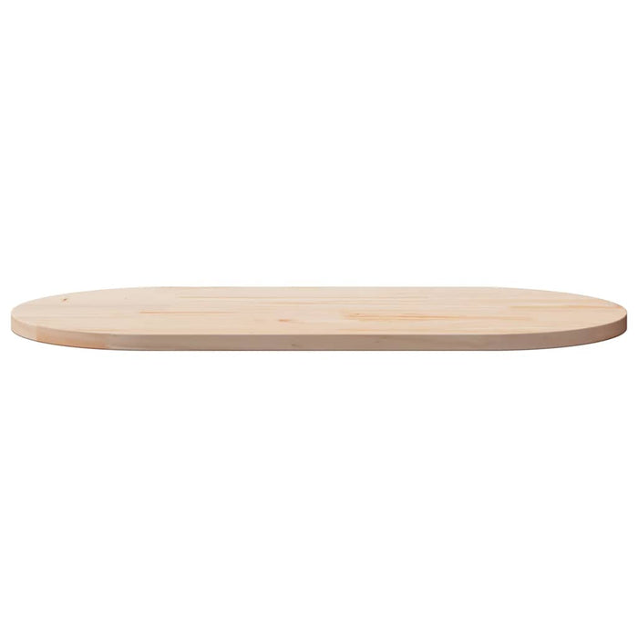 Table Top 100X50X2.5 Cm Solid Wood Pine Oval Nxatlb