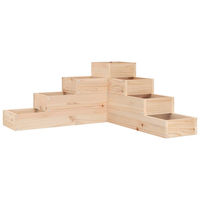 Garden Planter 4-Tier 80.5X79X36 Cm Solid Wood Pine Nxptoi