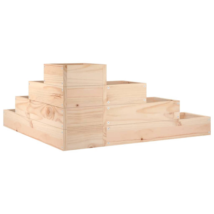 Garden Planter 4-Tier 80.5X79X36 Cm Solid Wood Pine Nxptoi
