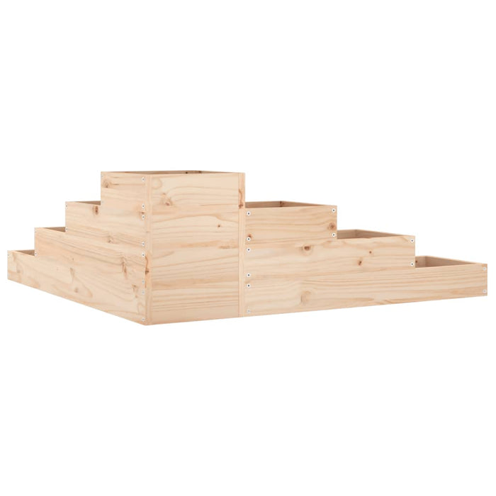 Garden Planter 4-Tier 106X104.5X36 Cm Solid Wood Pine Nxptxa