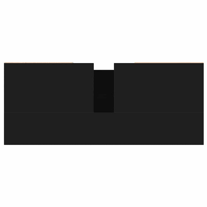 Bathroom Cabinet Black 80X33X60 Cm Engineered Wood Ntolap