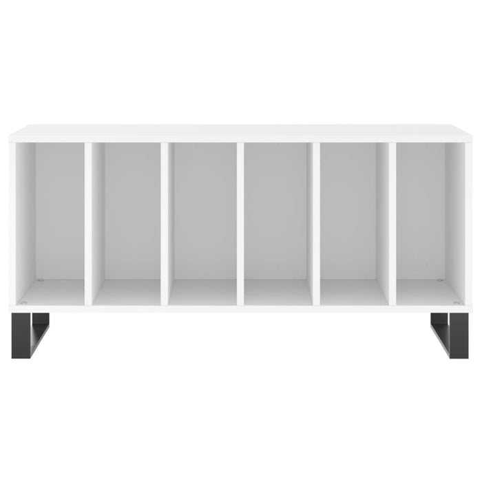 Record Cabinet White 100X38X48 Cm Engineered Wood Ntoipl