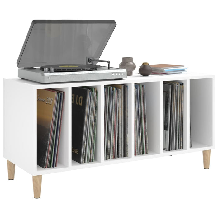 Record Cabinet White 100X38X48 Cm Engineered Wood Ntokit
