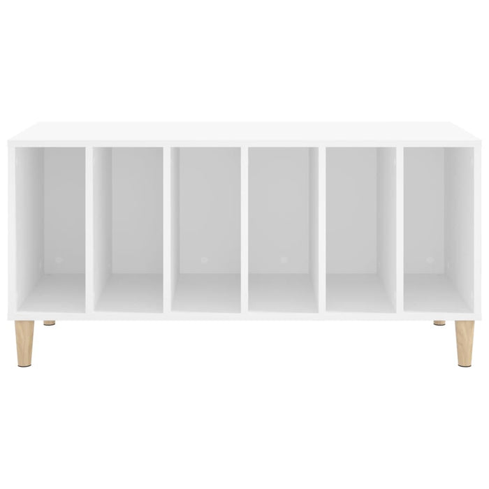 Record Cabinet White 100X38X48 Cm Engineered Wood Ntokit