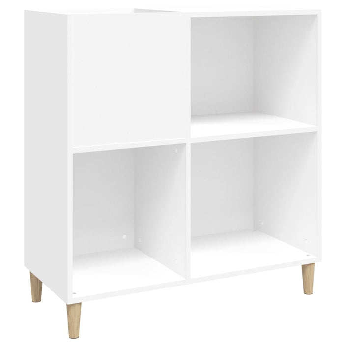 Record Cabinet White 84.5X38X89 Cm Engineered Wood Ntoknk