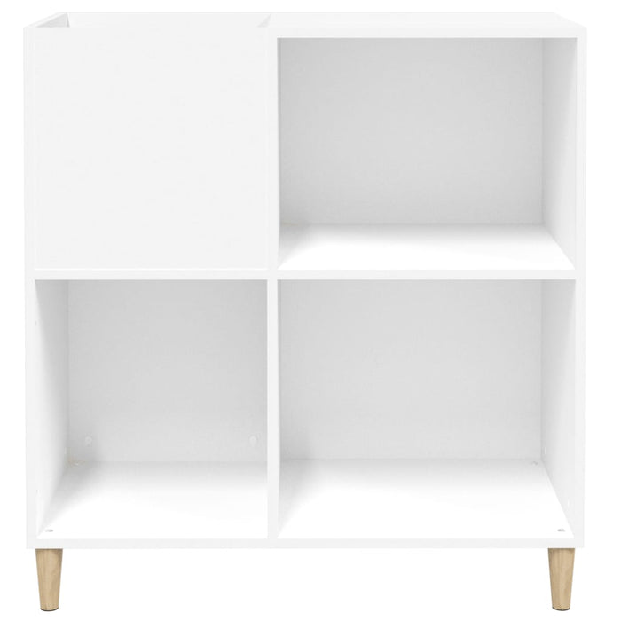 Record Cabinet White 84.5X38X89 Cm Engineered Wood Ntoknk