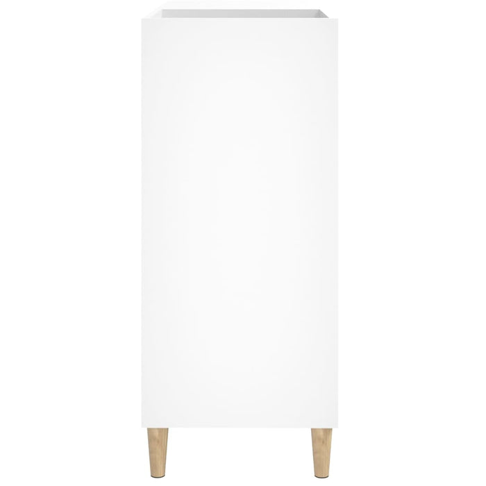 Record Cabinet White 84.5X38X89 Cm Engineered Wood Ntoknk