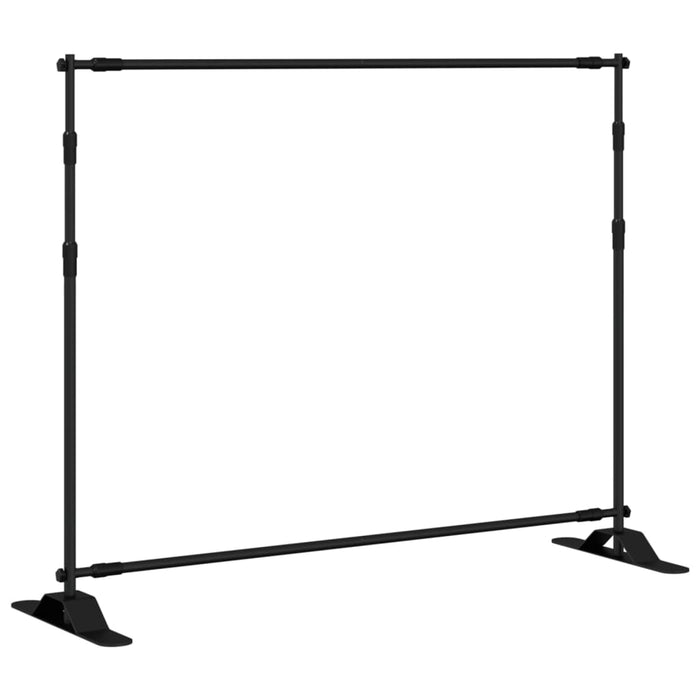 Backdrop Stand Black 254X243 Cm Steel Okbxli