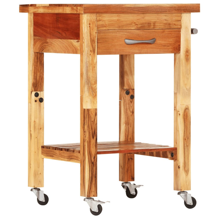 Kitchen Trolley 55X55X89 Cm Solid Wood Acacia Tppbot