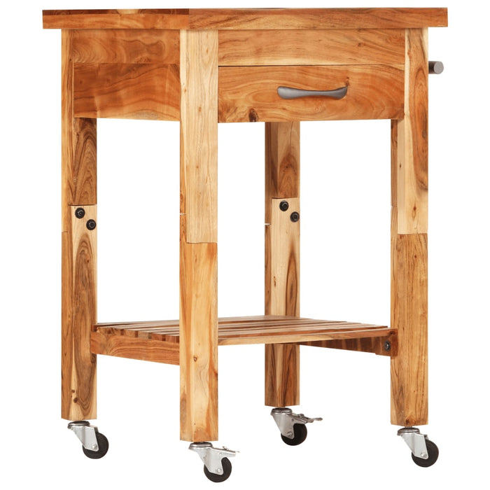 Kitchen Trolley 55X55X89 Cm Solid Wood Acacia Tppbot