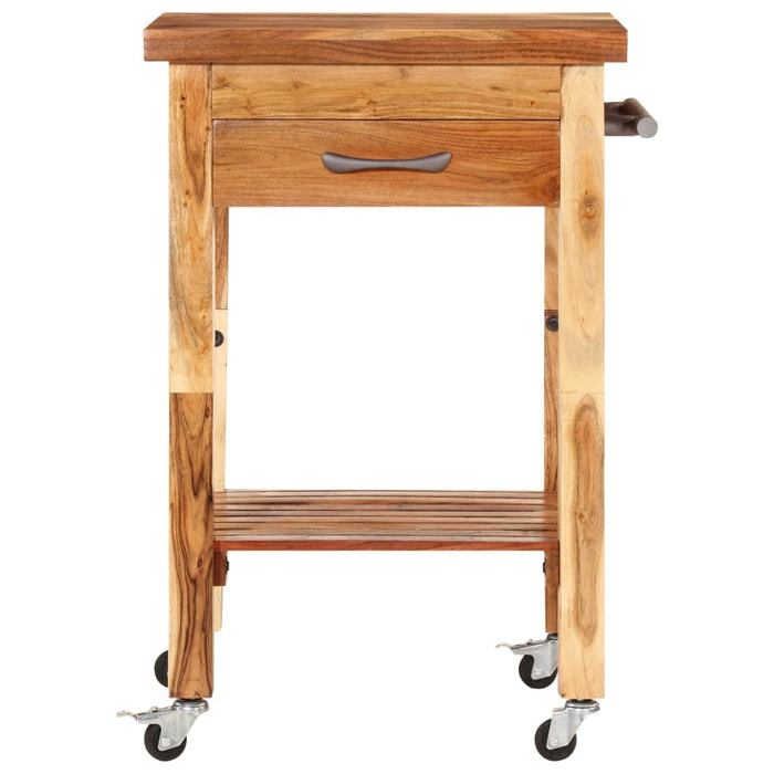 Kitchen Trolley 55X55X89 Cm Solid Wood Acacia Tppbot
