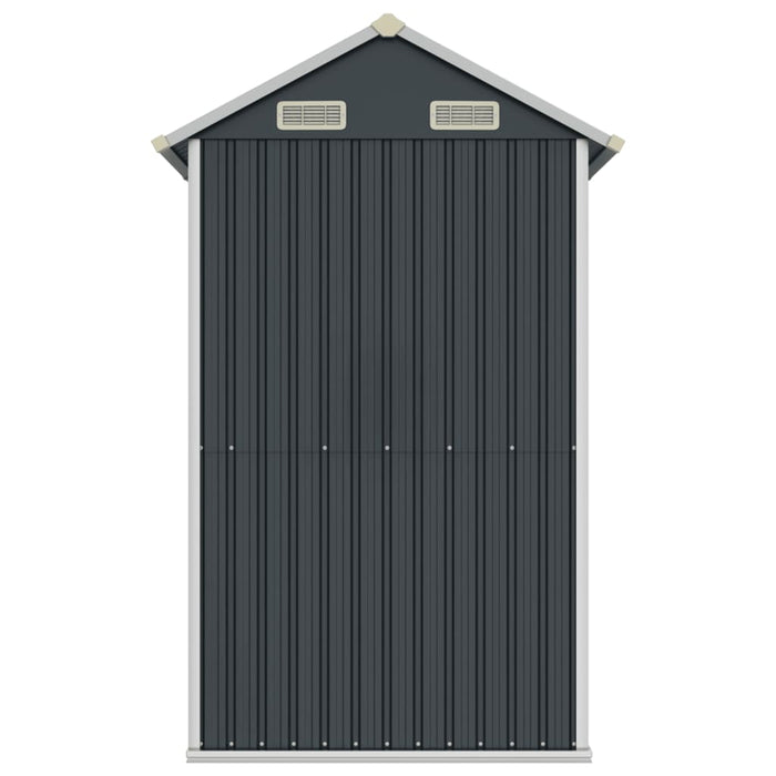 Garden Shed Anthracite 192X152.5X237 Cm Galvanised Steel Tlapto