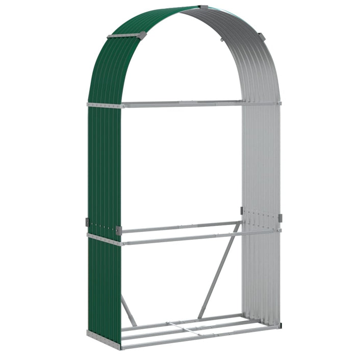 Log Holder Green 120X45X210 Cm Galvanised Steel Tlapax
