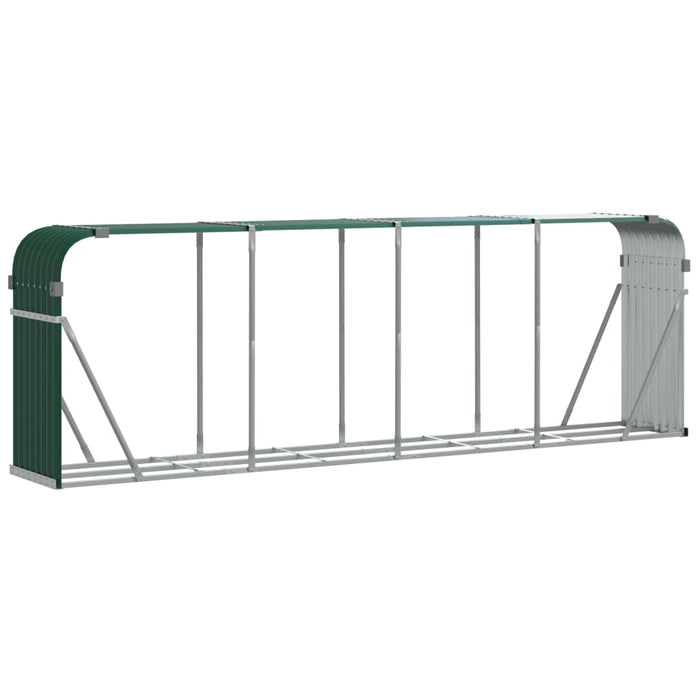 Log Holder Green 300X45X100 Cm Galvanised Steel Tlapal