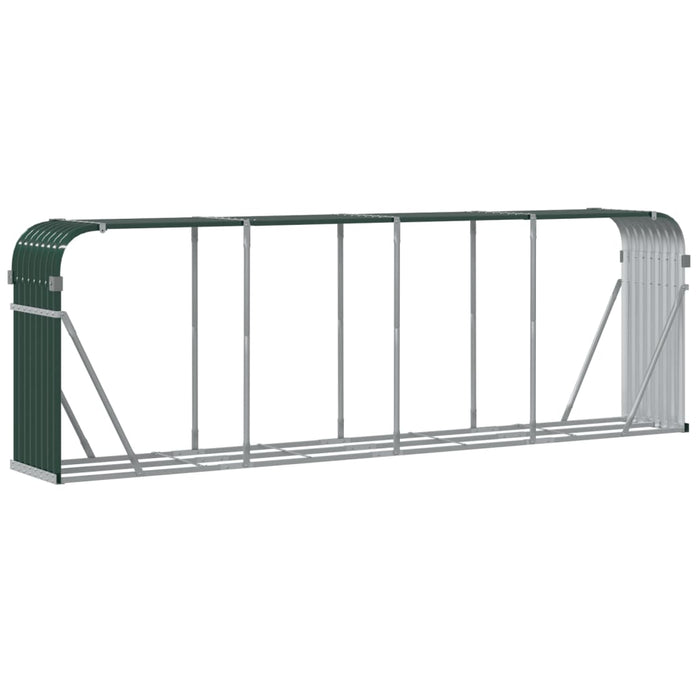 Log Holder Green 300X45X100 Cm Galvanised Steel Tlapal