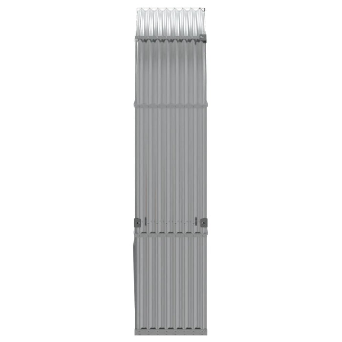 Log Holder Light Grey 120X45X210 Cm Galvanised Steel Tlappx