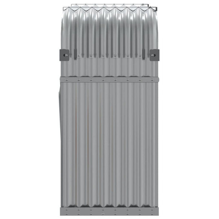 Log Holder Light Grey 120X45X100 Cm Galvanised Steel Tlappt