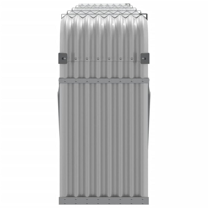 Log Holder Light Grey 300X45X100 Cm Galvanised Steel Tlappl