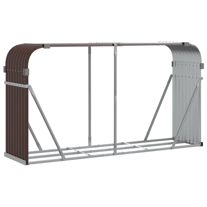 Log Holder Brown 180X45X100 Cm Galvanised Steel Tlapia