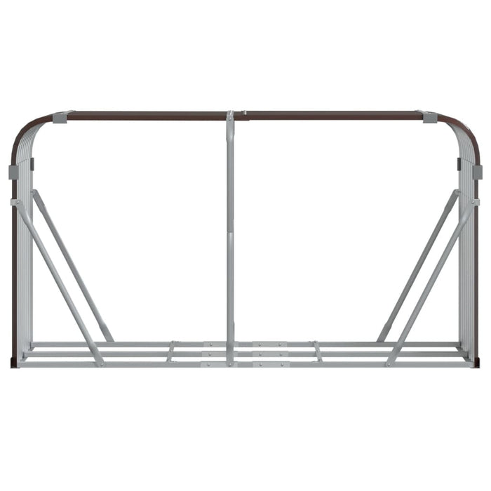 Log Holder Brown 180X45X100 Cm Galvanised Steel Tlapia