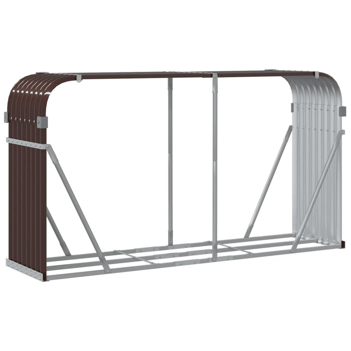 Log Holder Brown 180X45X100 Cm Galvanised Steel Tlapia