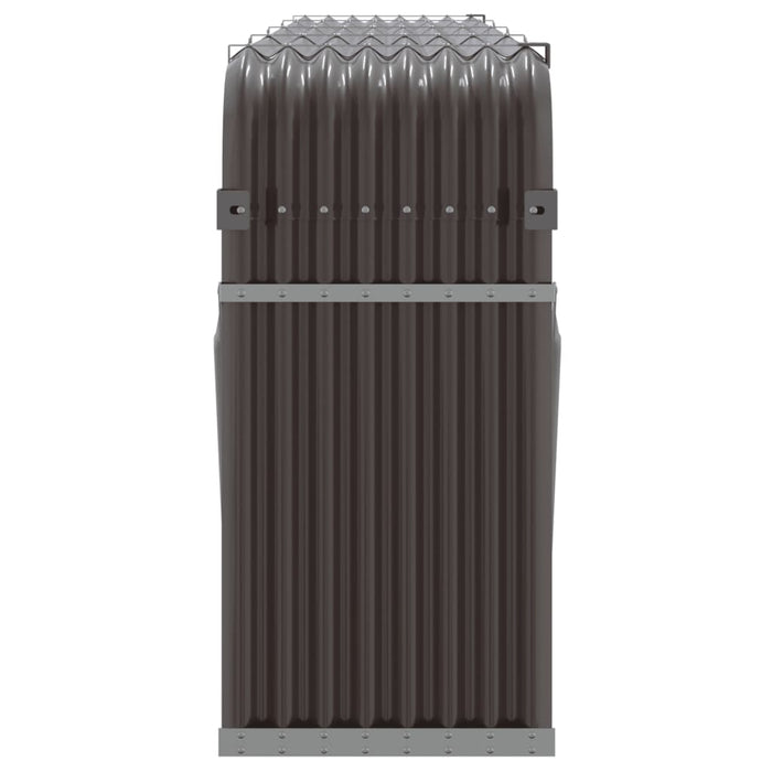Log Holder Brown 300X45X100 Cm Galvanised Steel Tlapil