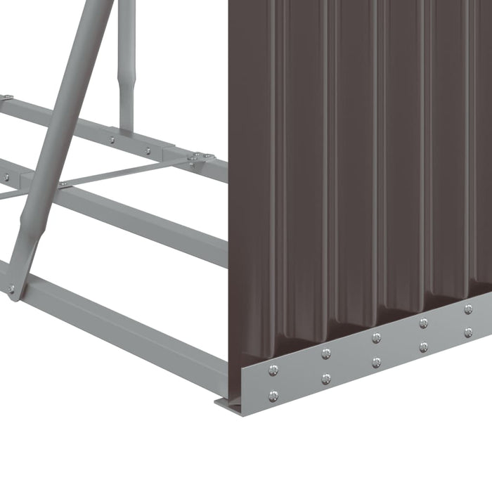 Log Holder Brown 300X45X100 Cm Galvanised Steel Tlapil