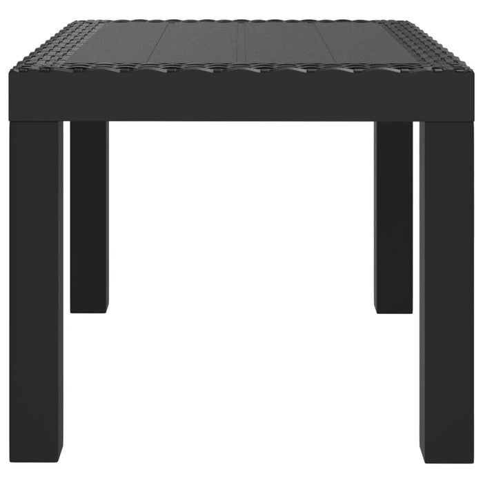 Garden Table Anthracite 59X47X40 Cm Pp Tlaixi