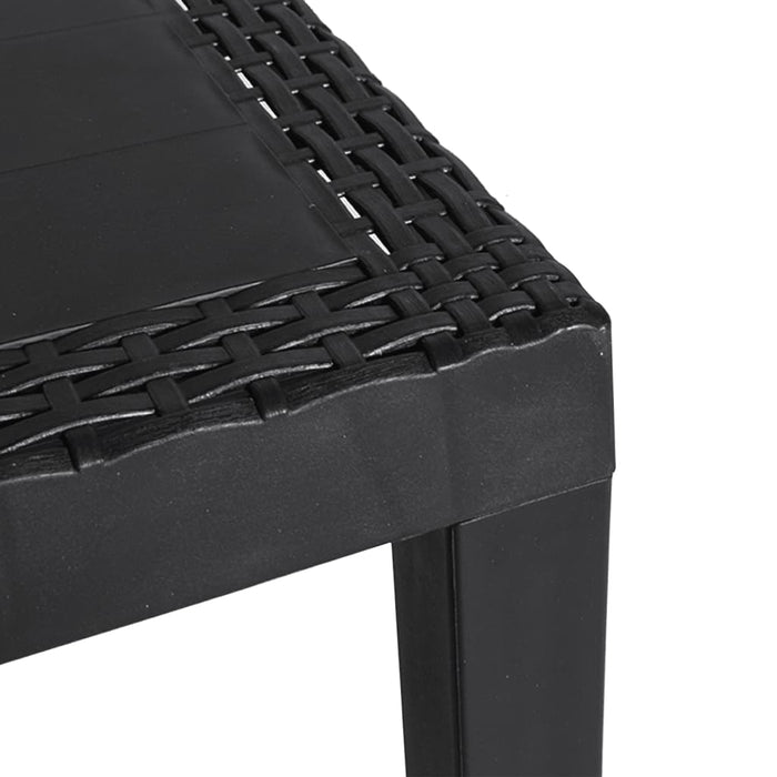 Garden Table Anthracite 59X47X40 Cm Pp Tlaixi