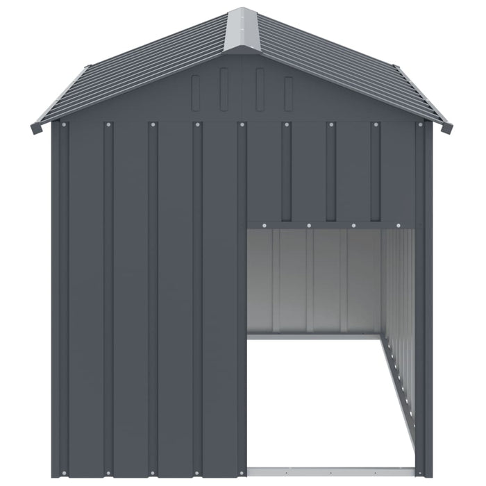 Dog House With Roof Anthracite 117X153X123 Cm Galvanised Steel Oixtan