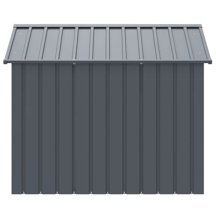 Dog House With Roof Anthracite 117X153X123 Cm Galvanised Steel Oixtan