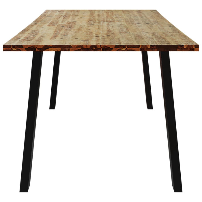 Dining Table 150X90X75 Cm Solid Wood Acacia Tptxkn