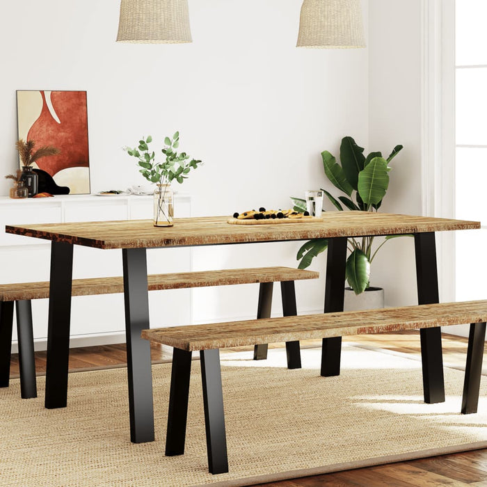 Dining Table 150X90X75 Cm Solid Wood Acacia Tptxkn