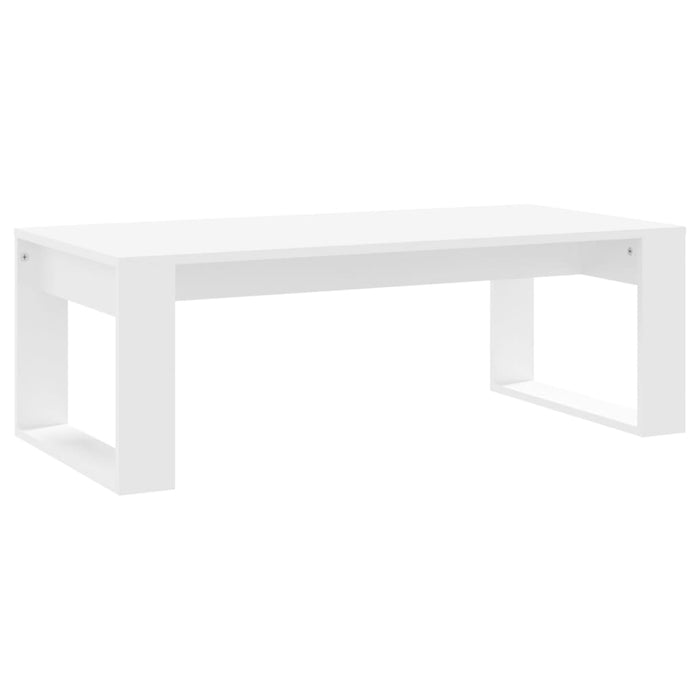 Coffee Table White 102X50X35 Cm Engineered Wood Nxttpn