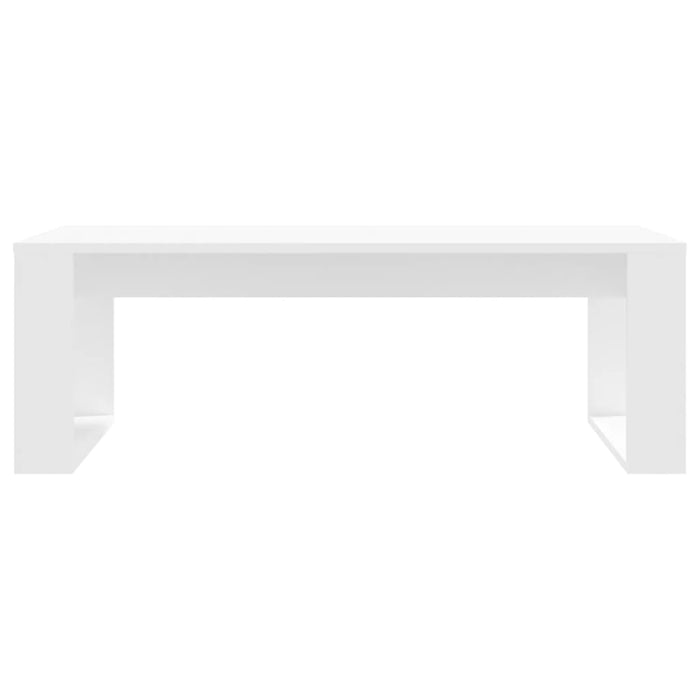 Coffee Table White 102X50X35 Cm Engineered Wood Nxttpn